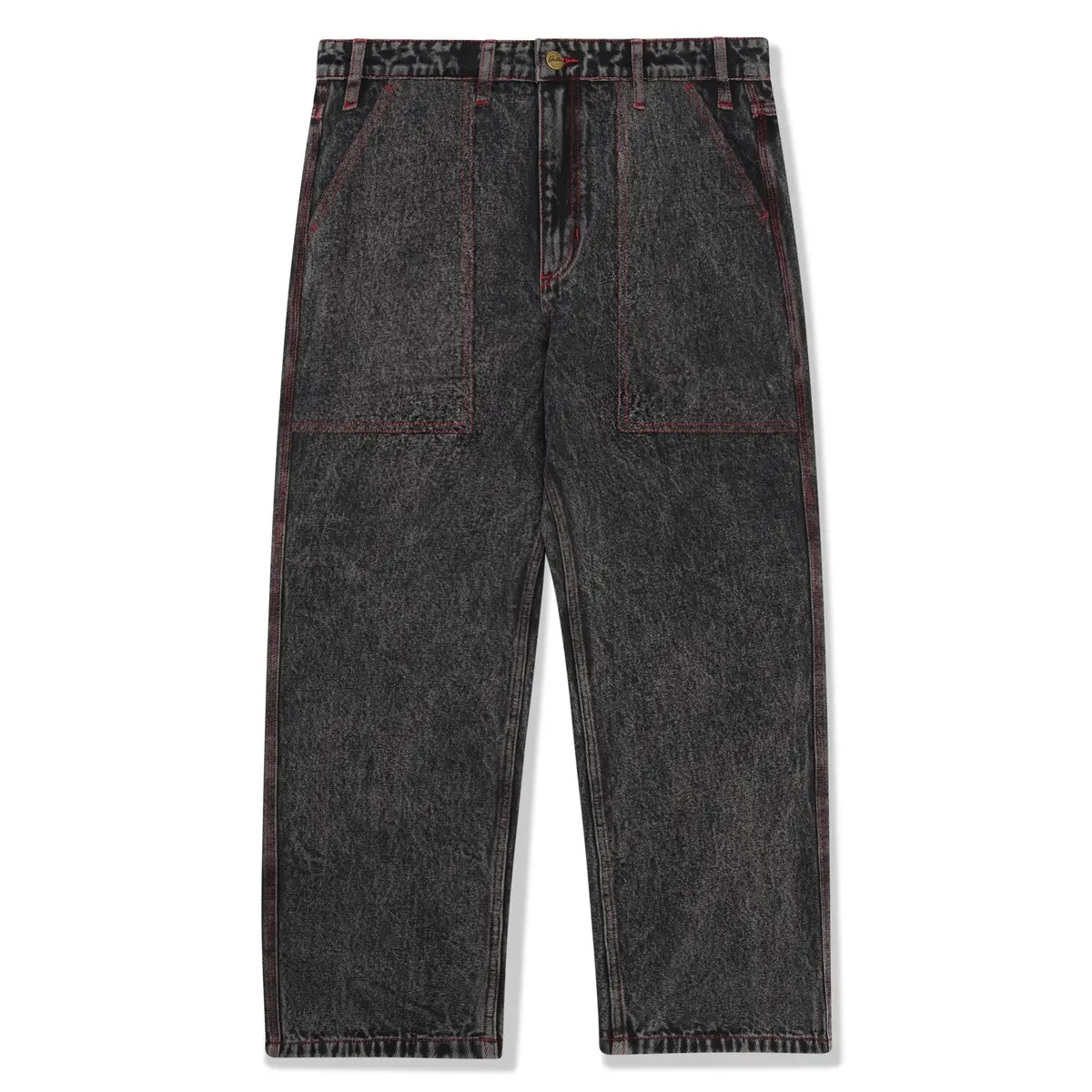 Butter Goods Breakdown Relaxed Denim Jeans Acid Wash Black 1
