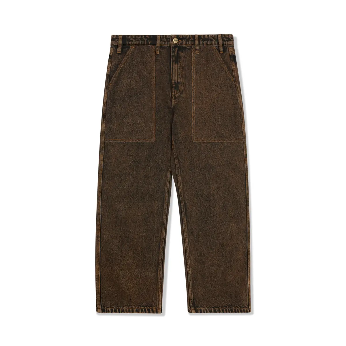 Butter Goods Breakdown Relaxed Denim Jeans Acid Wash Brown 1