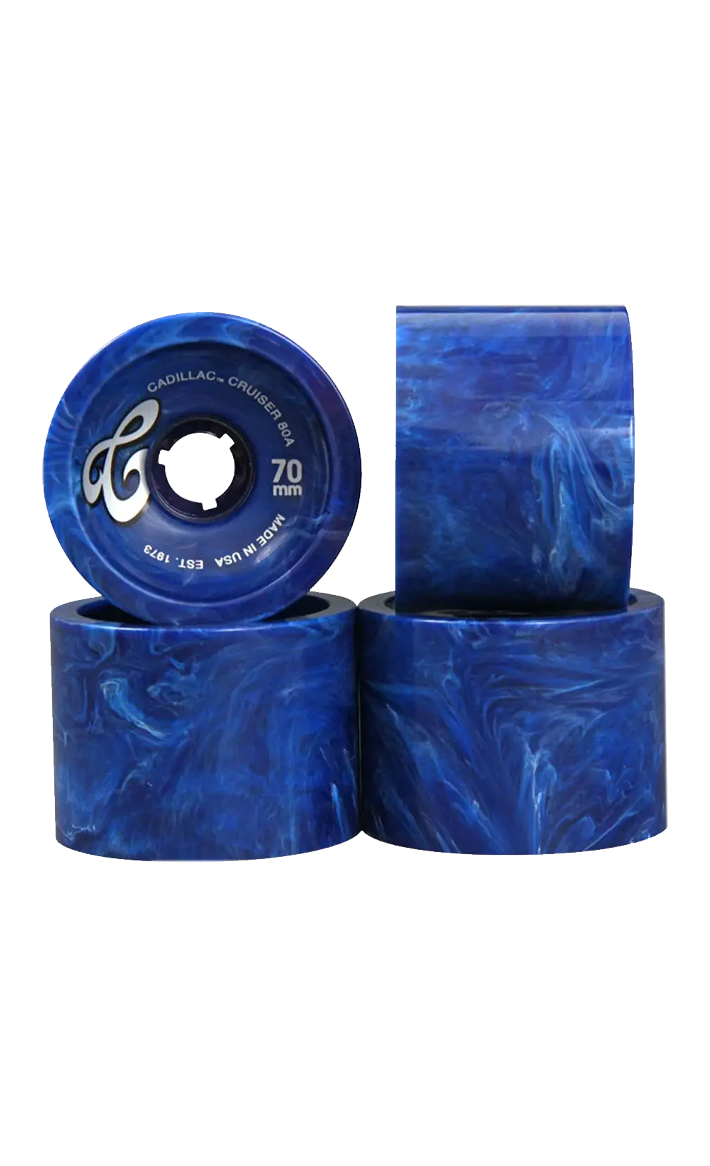 Cadillac Wheels Cruisers 70Mm/80A Blue Marble 1