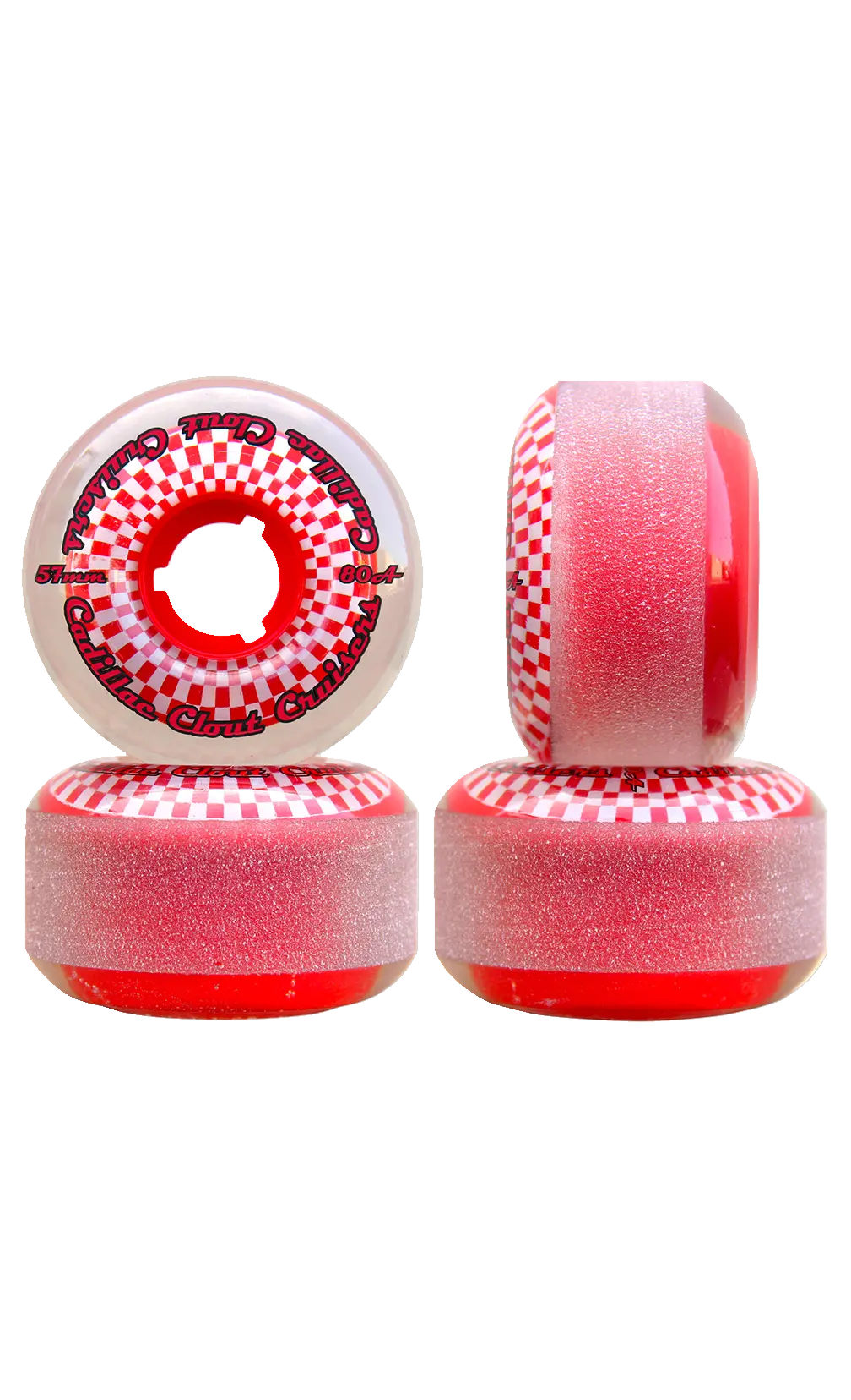 Cadillac Wheels Clout Cruisers 57Mm/80A Smoke/Red 1