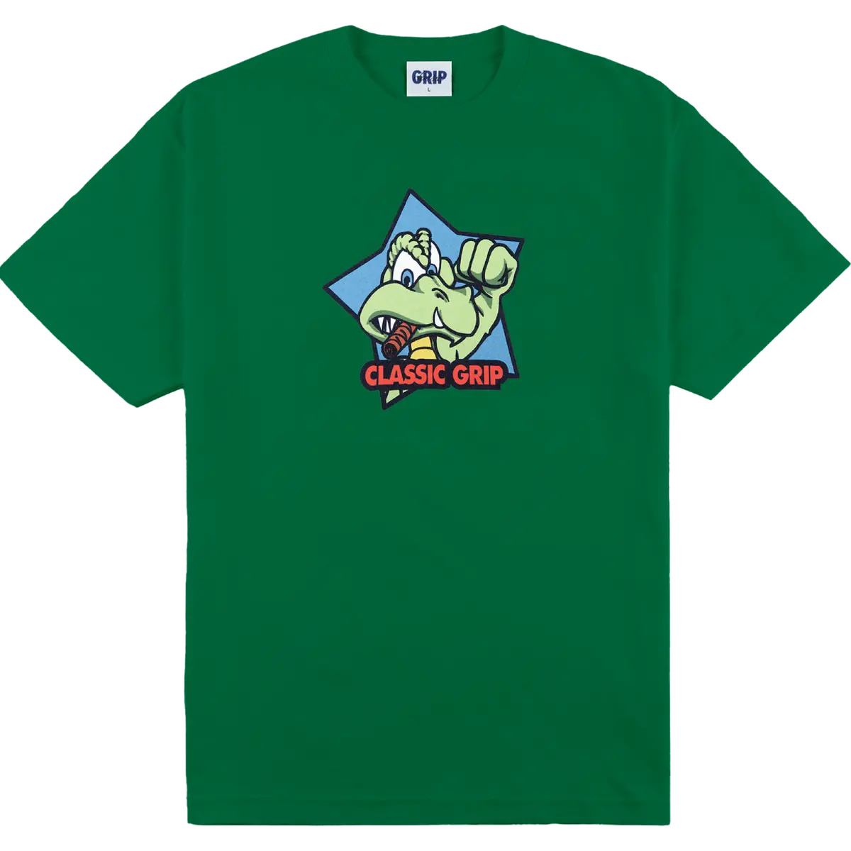 Classic Grip Cool Gator Tee Green 1