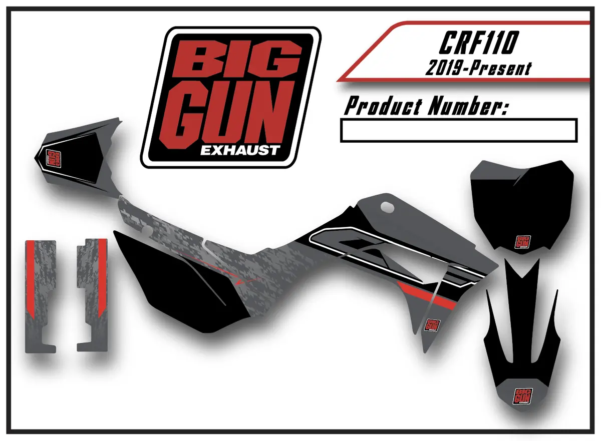 Graphics Kit - Honda Crf 110 (2019-2022) 1