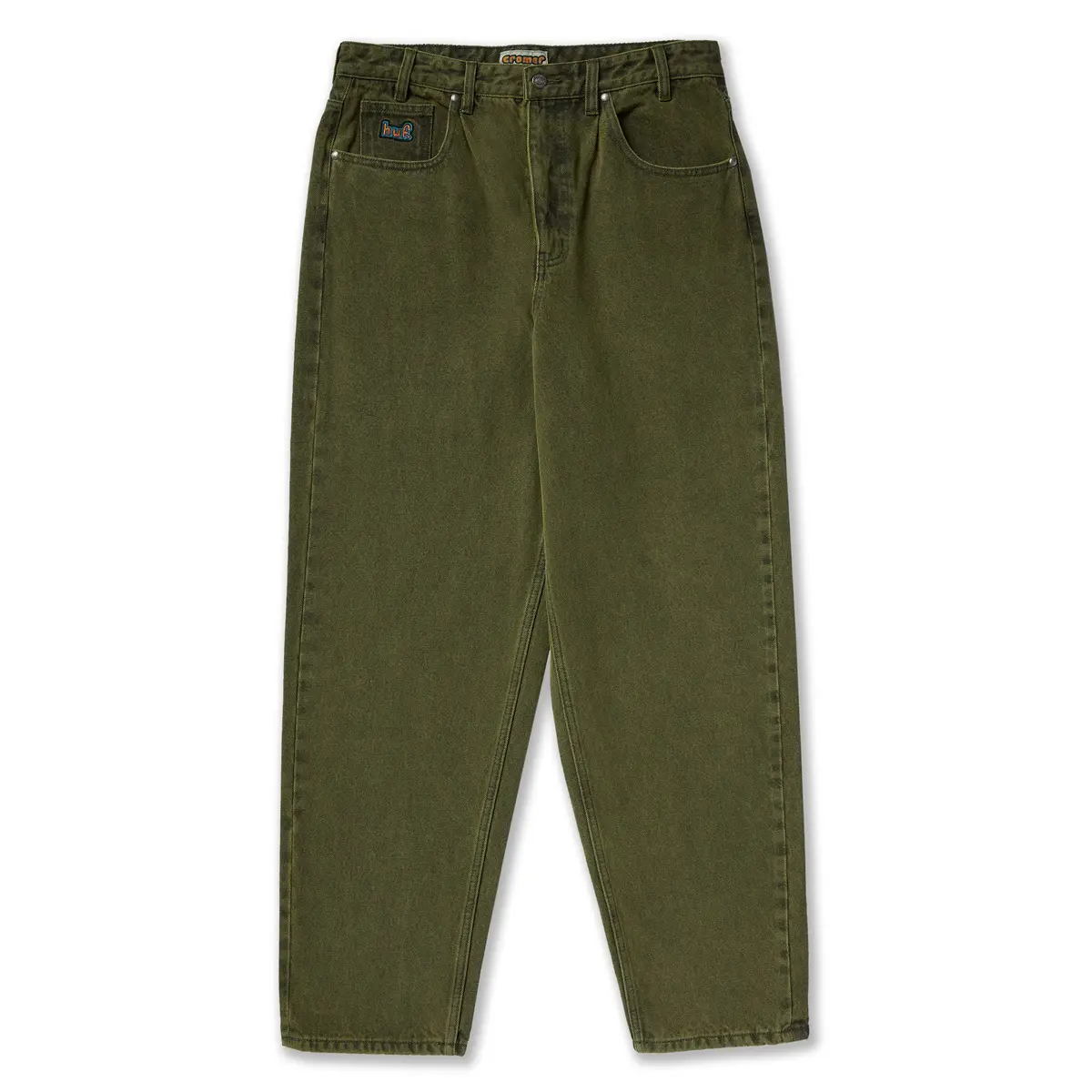 Huf Cromer Washed Pant Dried Herb 1