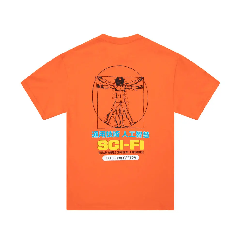 Sci-Fi Fantasy Chain Of Being 2 Tee Orange 1