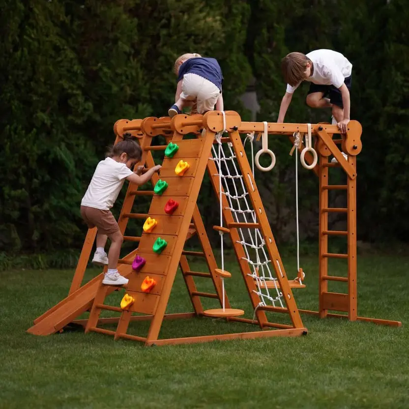 Avenlur | Chestnut | Outdoor & Indoor Foldable Jungle Gym 1