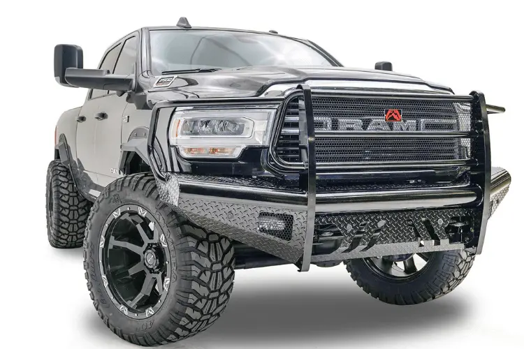 Fab Fours Dr19-S4460-1 Dodge Ram 2500/3500 Hd 2019-2024 Black Steel Full Guard Front Bumper 1