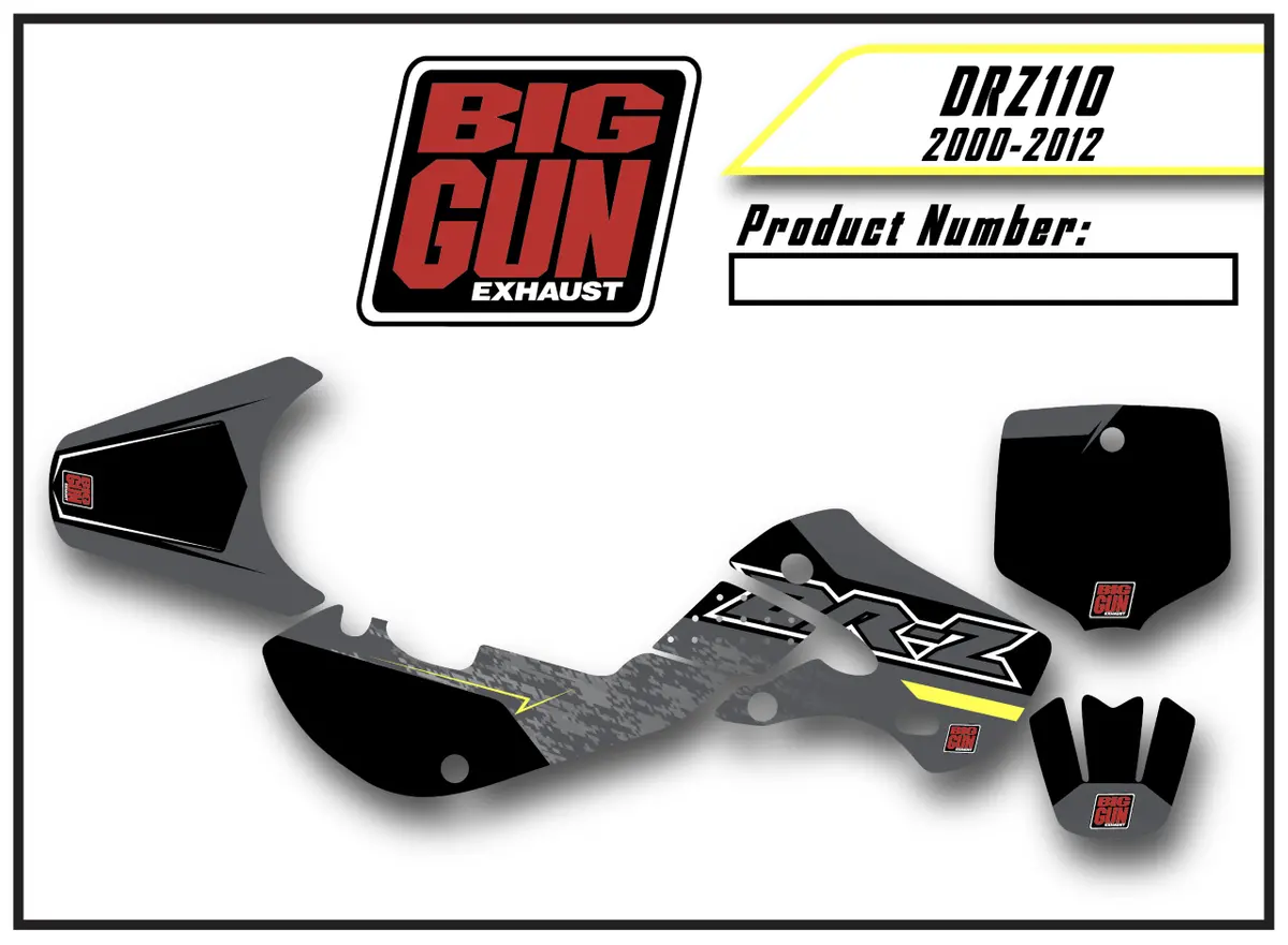 Graphics Kit - Suzuki Drz 110 (2000-2012) 1