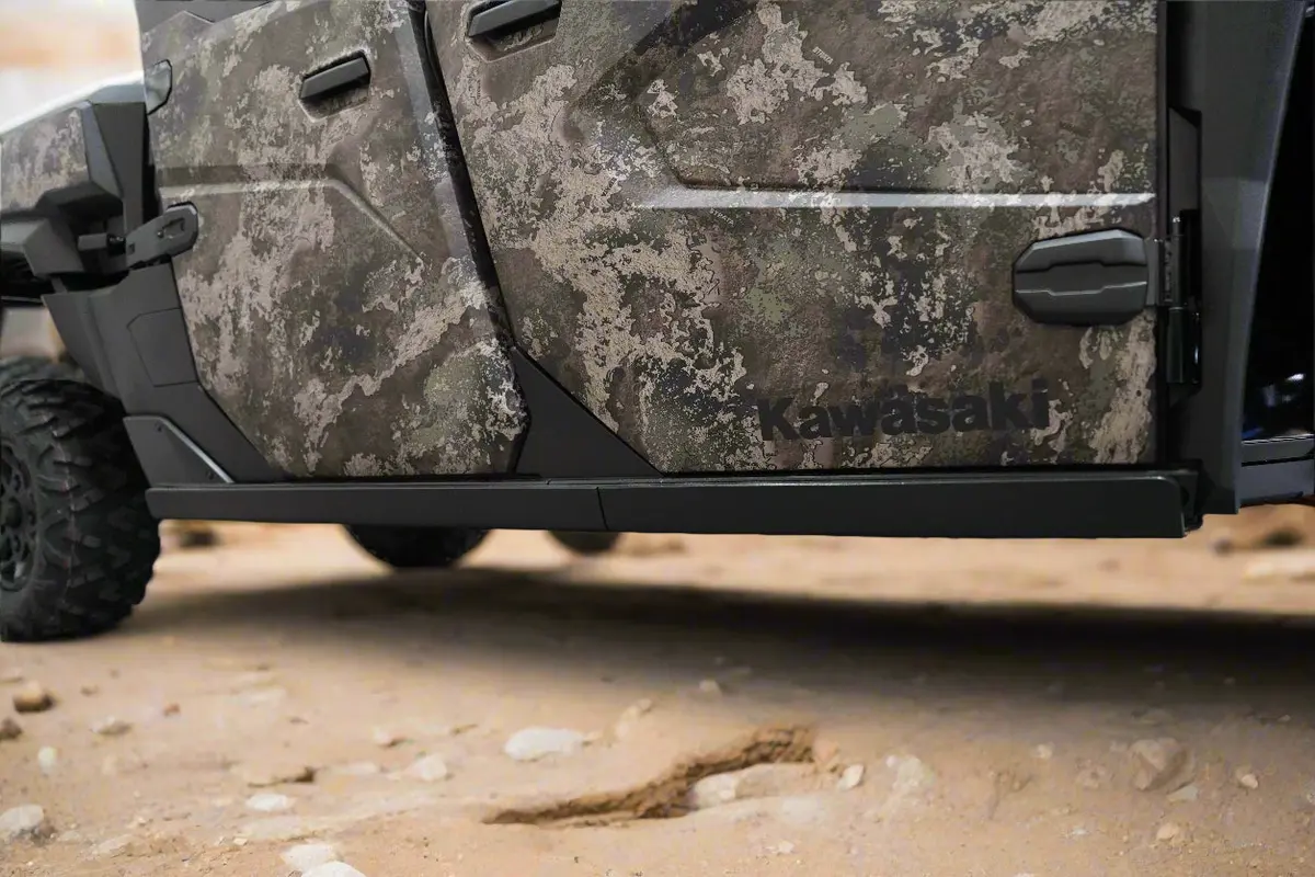 Kawasaki Ridge Crew Uhmw Rock Sliders 1