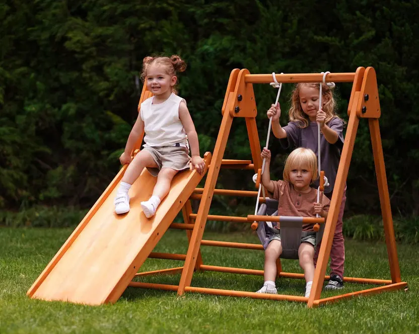 Avenlur | Juniper Folding Indoor & Outdoor Playset | Wooden Climber For Toddlers 1