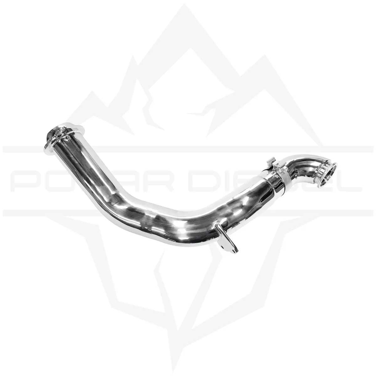 2020-2025 Powerstroke 6.7L Polished Polar Downpipe 1
