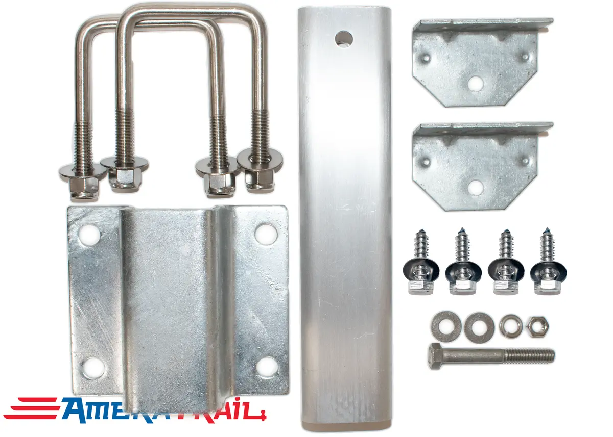 Dual Support Adjustable Bunk Bracket System - Complete Kit, All Stainless-Steel Hardware 1