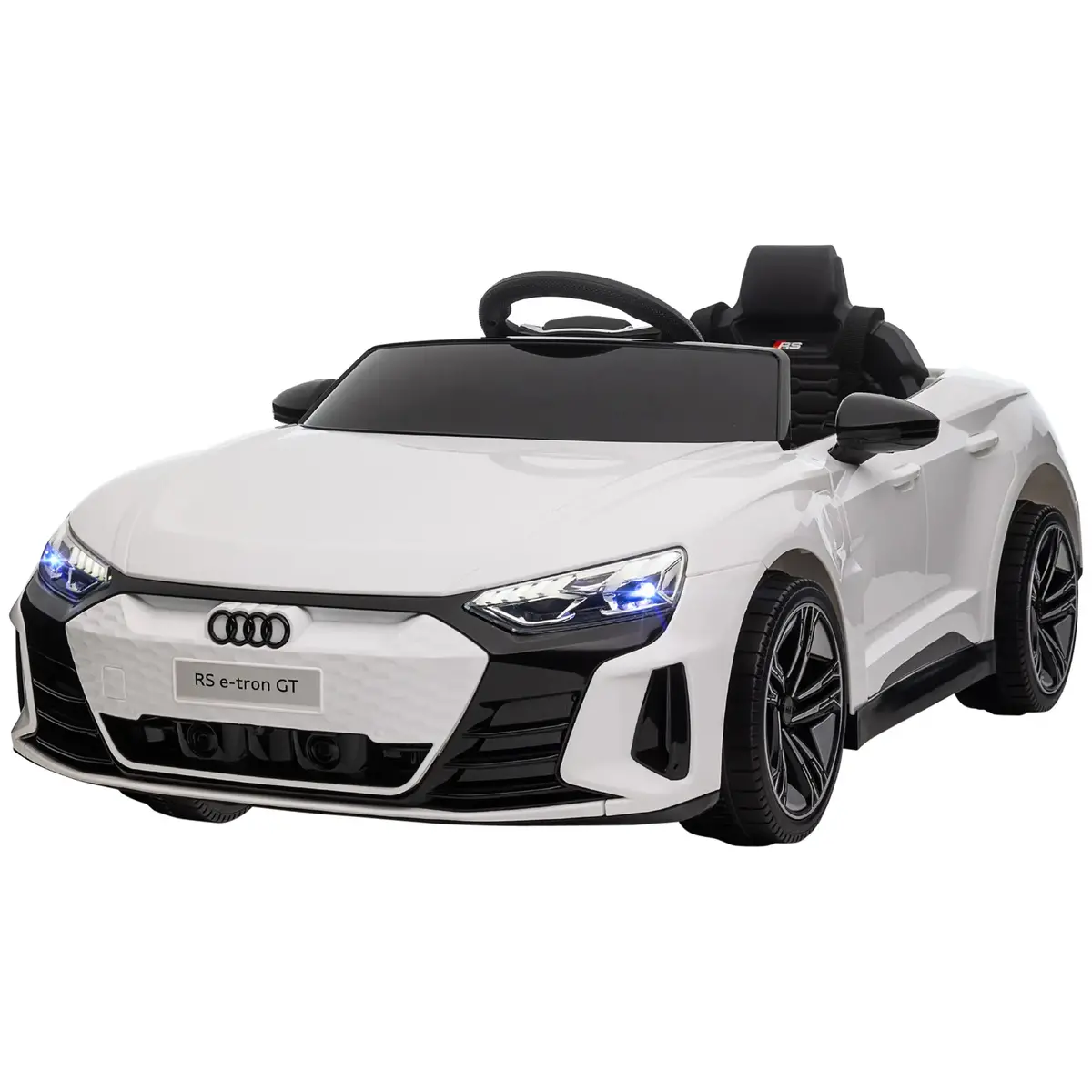 Aosom Ride-On Toy On Car With Remote Control, 12V 3.1 Mph Electric Ride For Kids W/ Suspension System, Horn Honking, Blue 1
