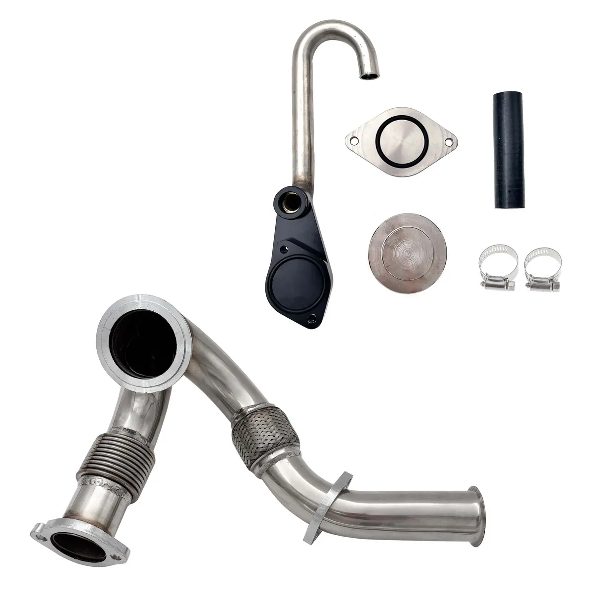 Trucktok 2003-2007 6.0L Powerstroke Heavy Duty Exhaust Y-Pipe & Egr Delete Kit 1