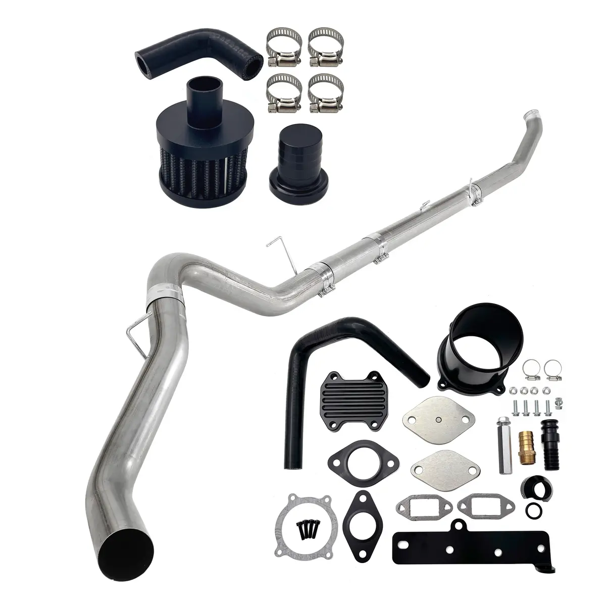 Trucktok 2013-2018 6.7L Ram Cummins 5" Turbo Back Dpf/Ccv/Egr Cooler Delete Kit 1