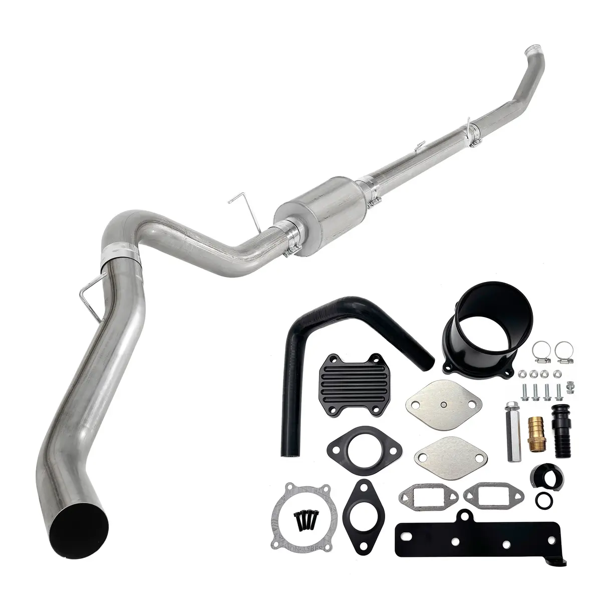 Trucktok 2013-2018 6.7L Ram Cummins 5" Turbo Back Dpf Delete Pipe & Egr Cooler Delete Kit 1