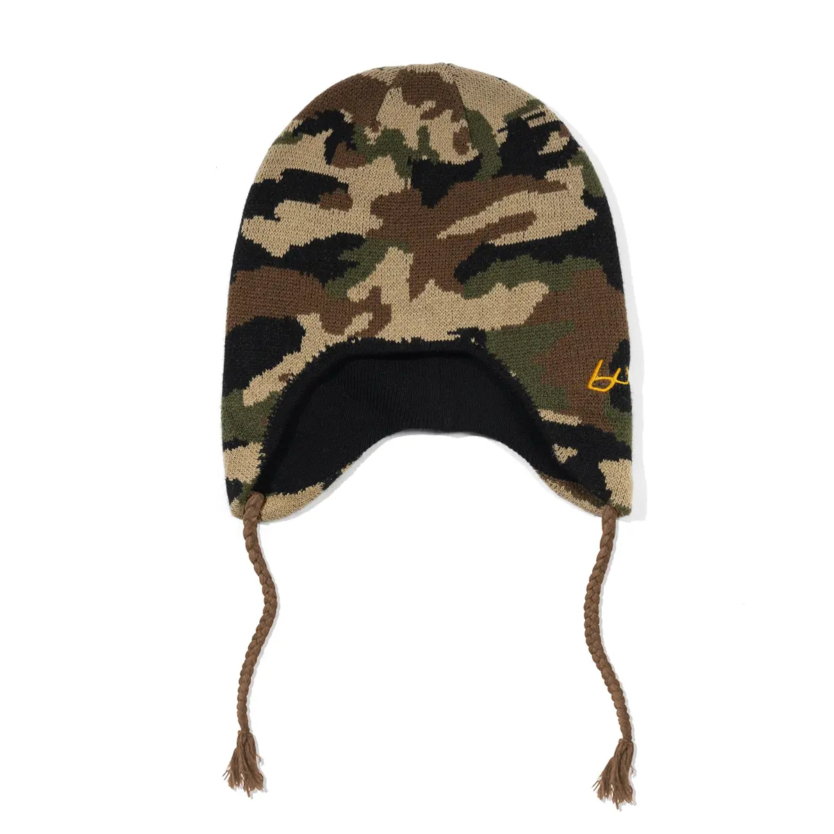 Butter Goods Earflap Beanie Woodland Camo 1