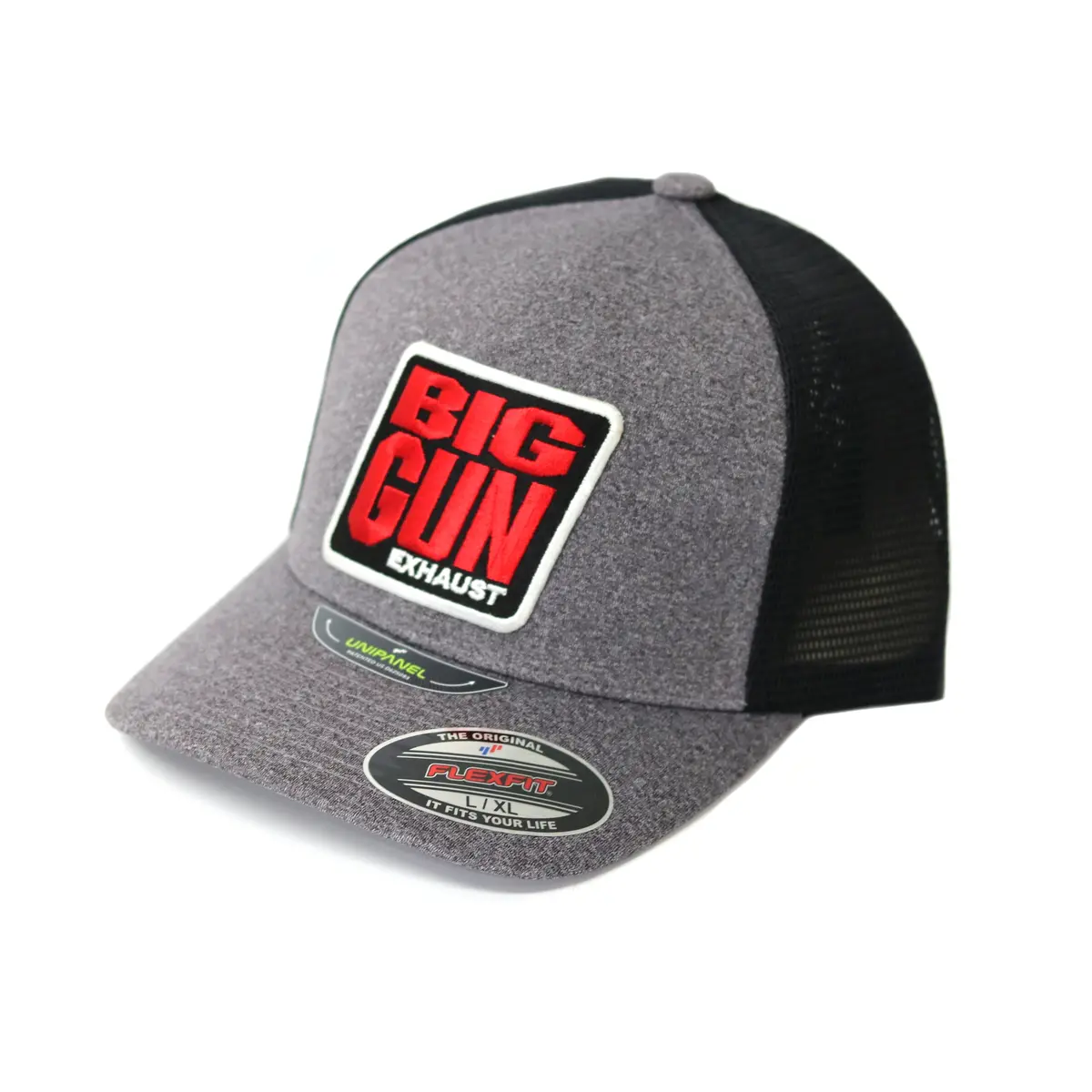 Gear - Black / Grey Flex Fit Logo Hat 1