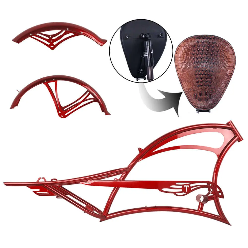 Tracer Fm-Scorpion Pro Dts 26" Stretch Chopper Cruiser Over Size Steel Frame 1
