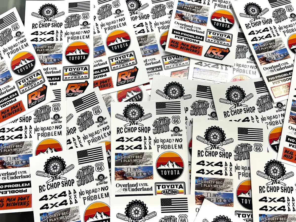 Rccs Off-Roading Mini Sticker Sheet 1