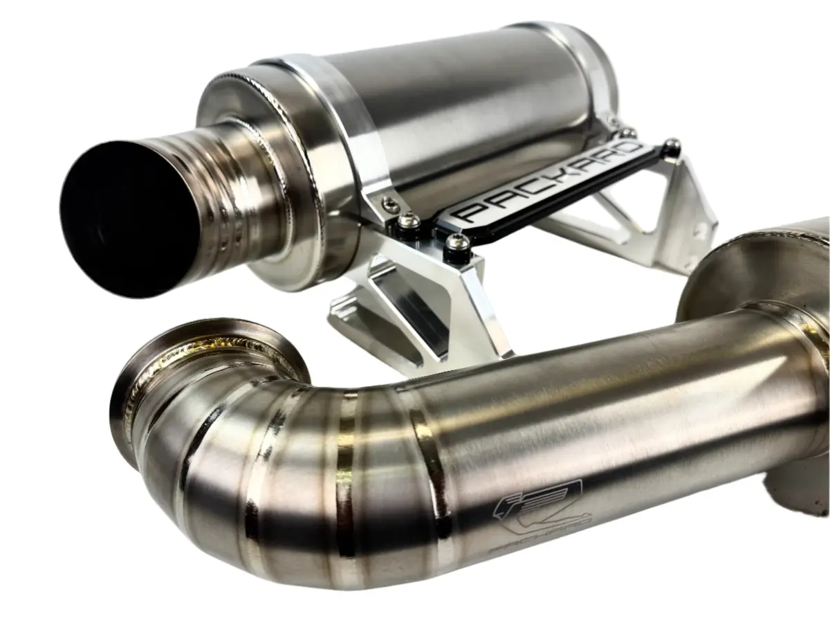 Packard Performance 3" Titanium Turbo Back Exhaust (Dual Muffler) For Can-Am X3 1