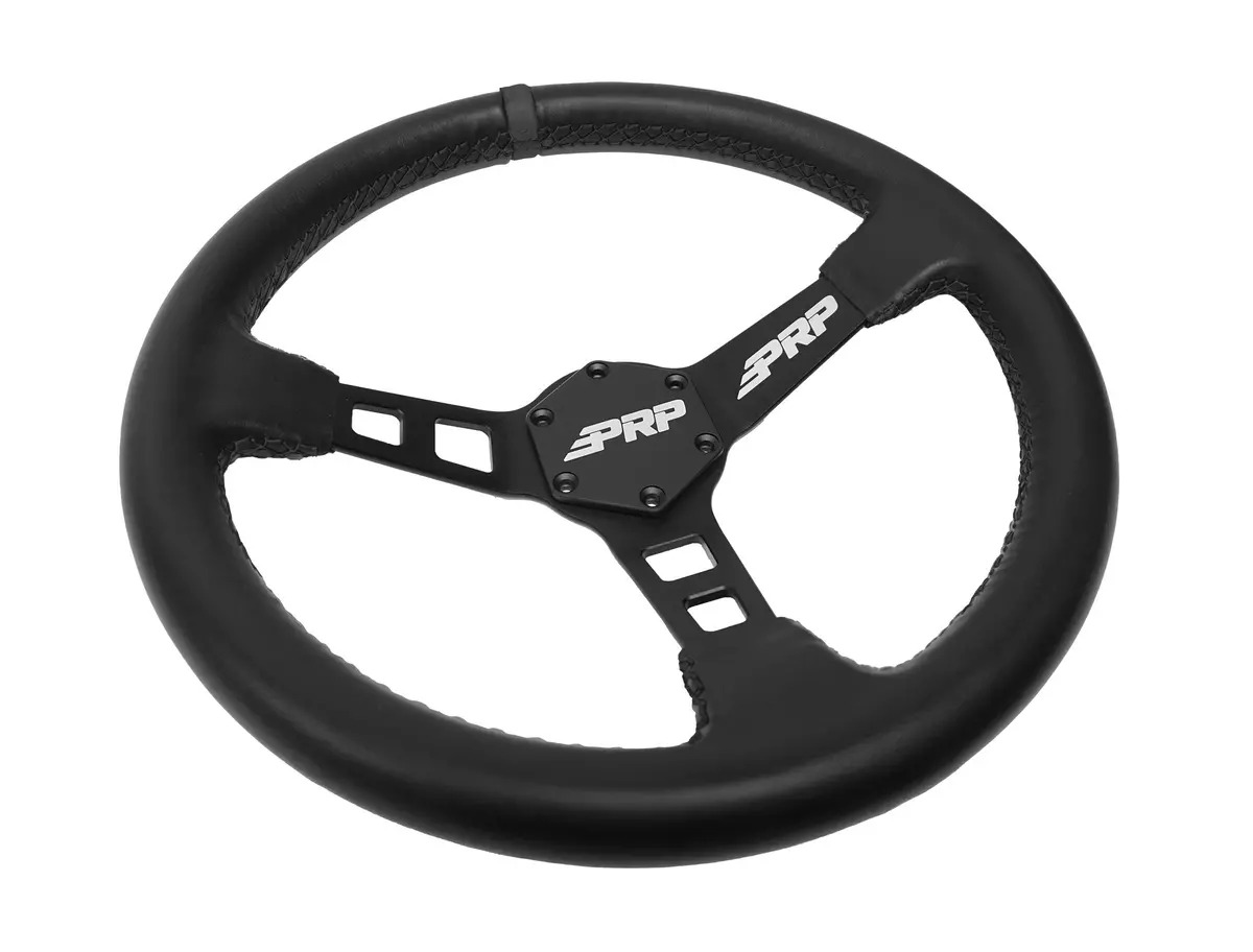 Deep Dish Leather Steering Wheel By Prp 1
