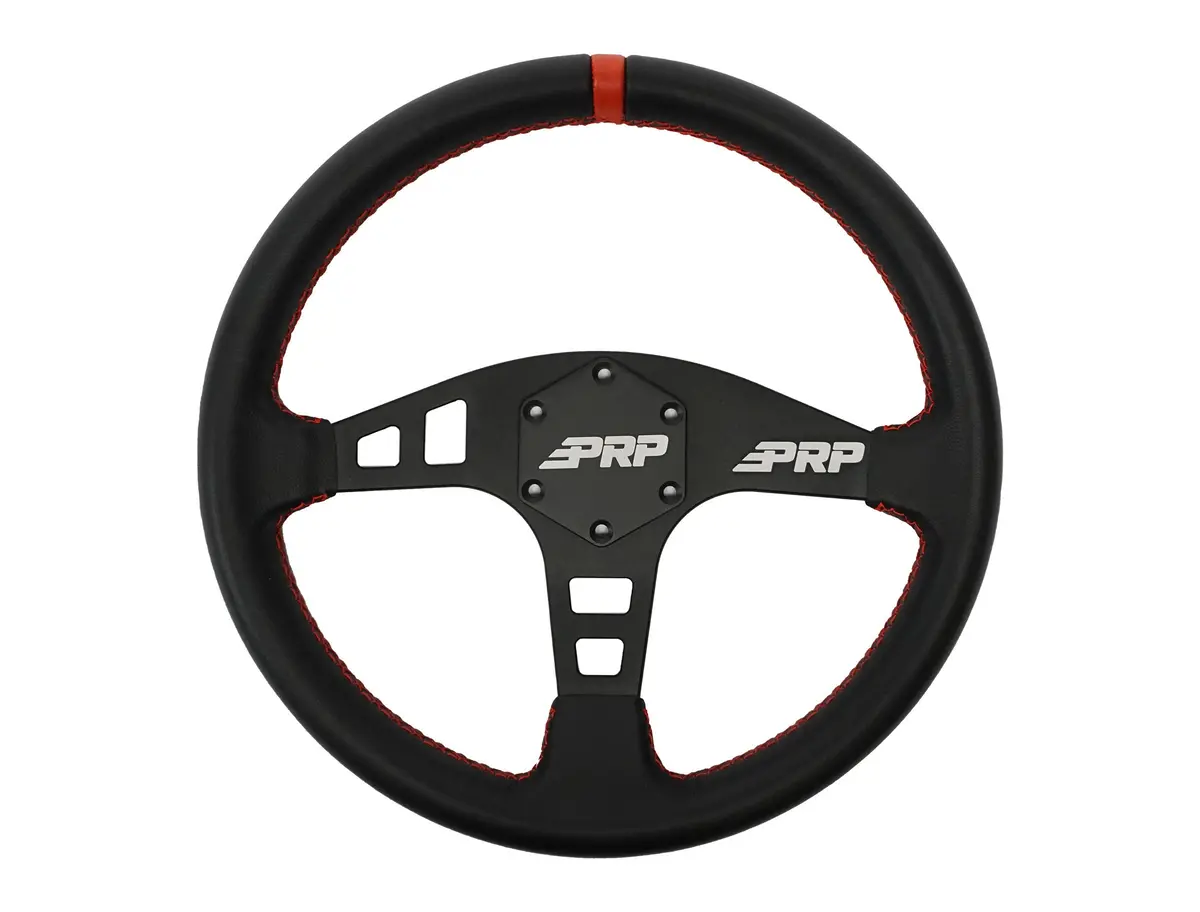 Flat Leather Steering Wheel By Prp 1