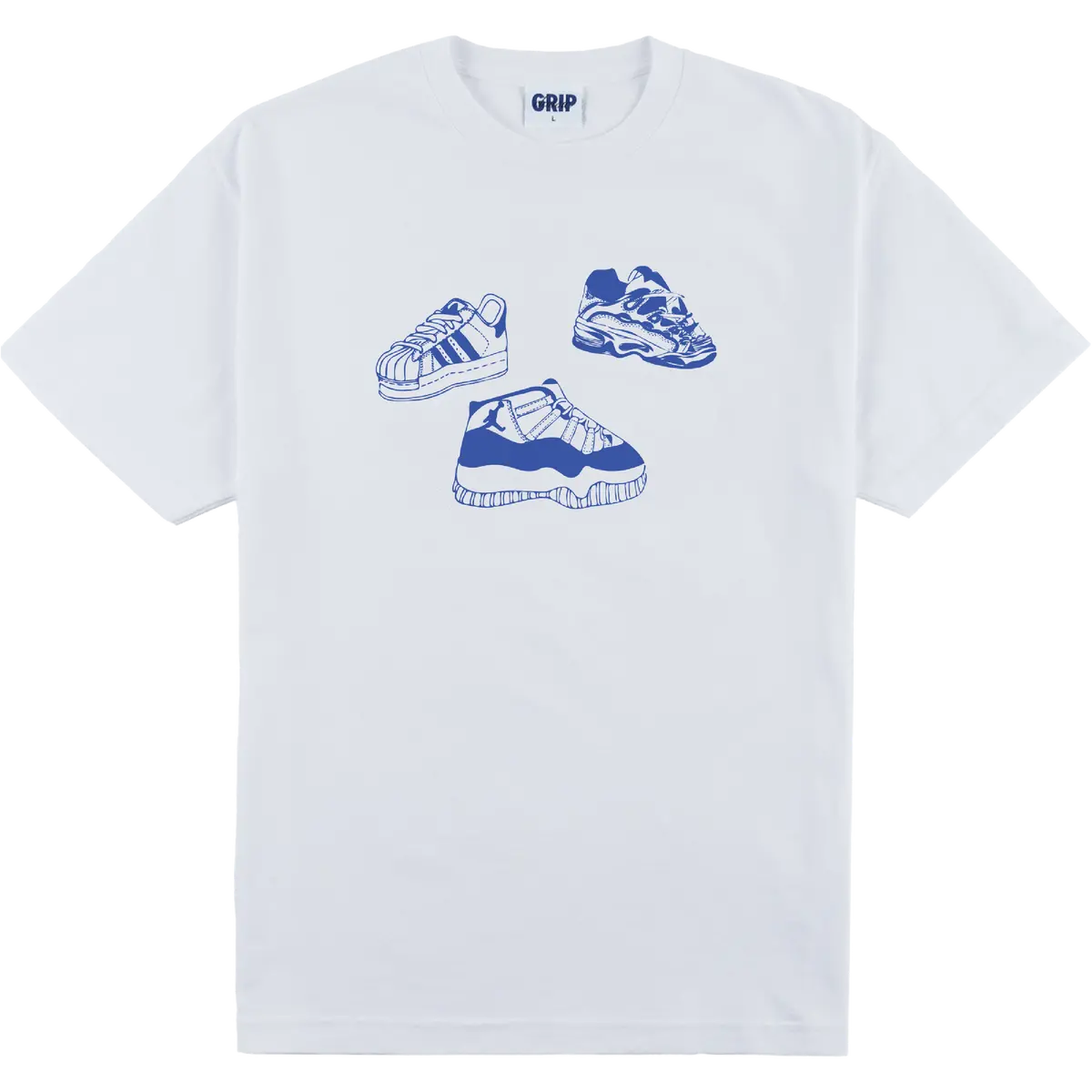 Classic Grip Sneaker Tee White 1