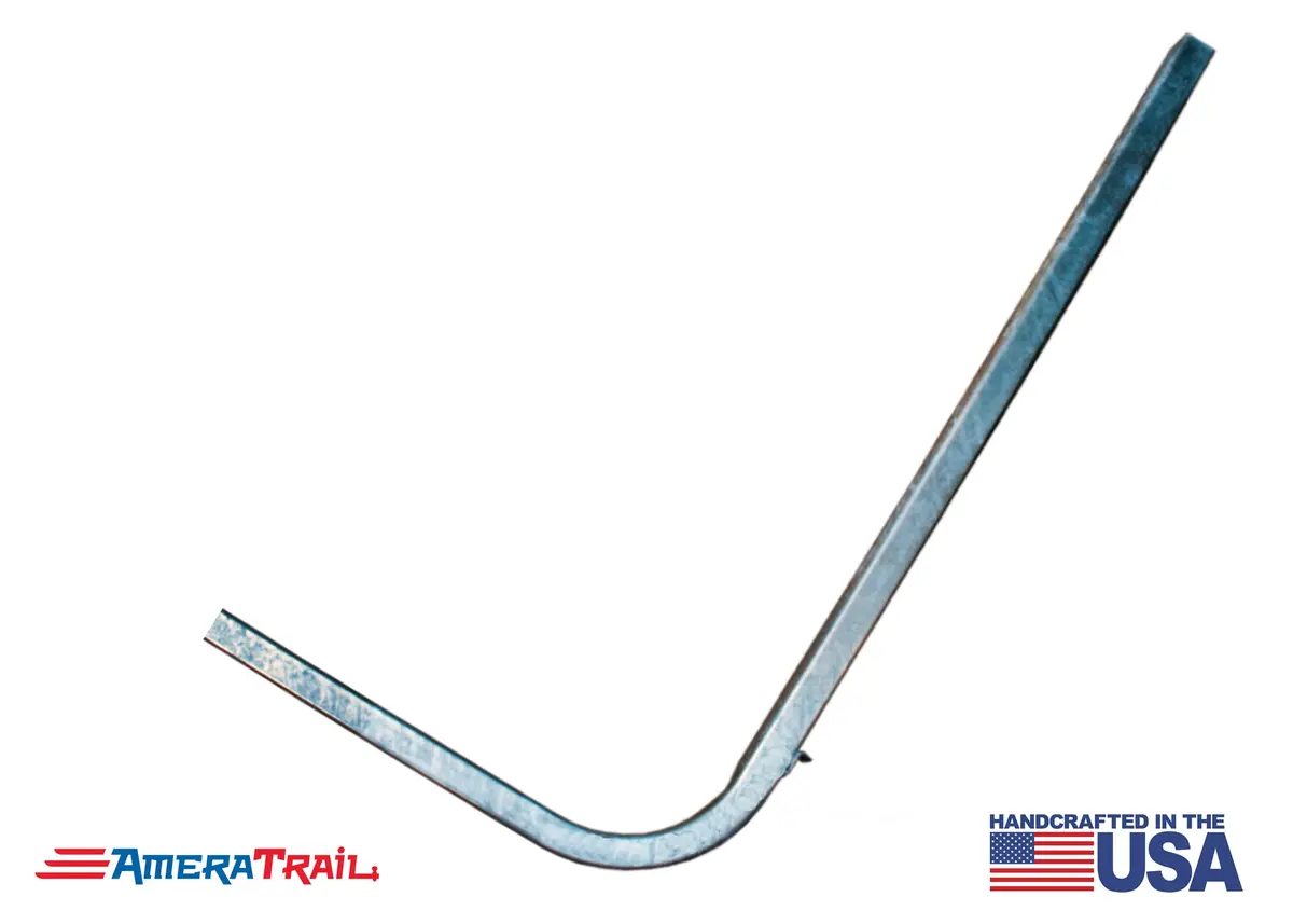 Galvanized 48" Guide Post W/ Pole Catch - Includes Stainless Steel Hardware 1