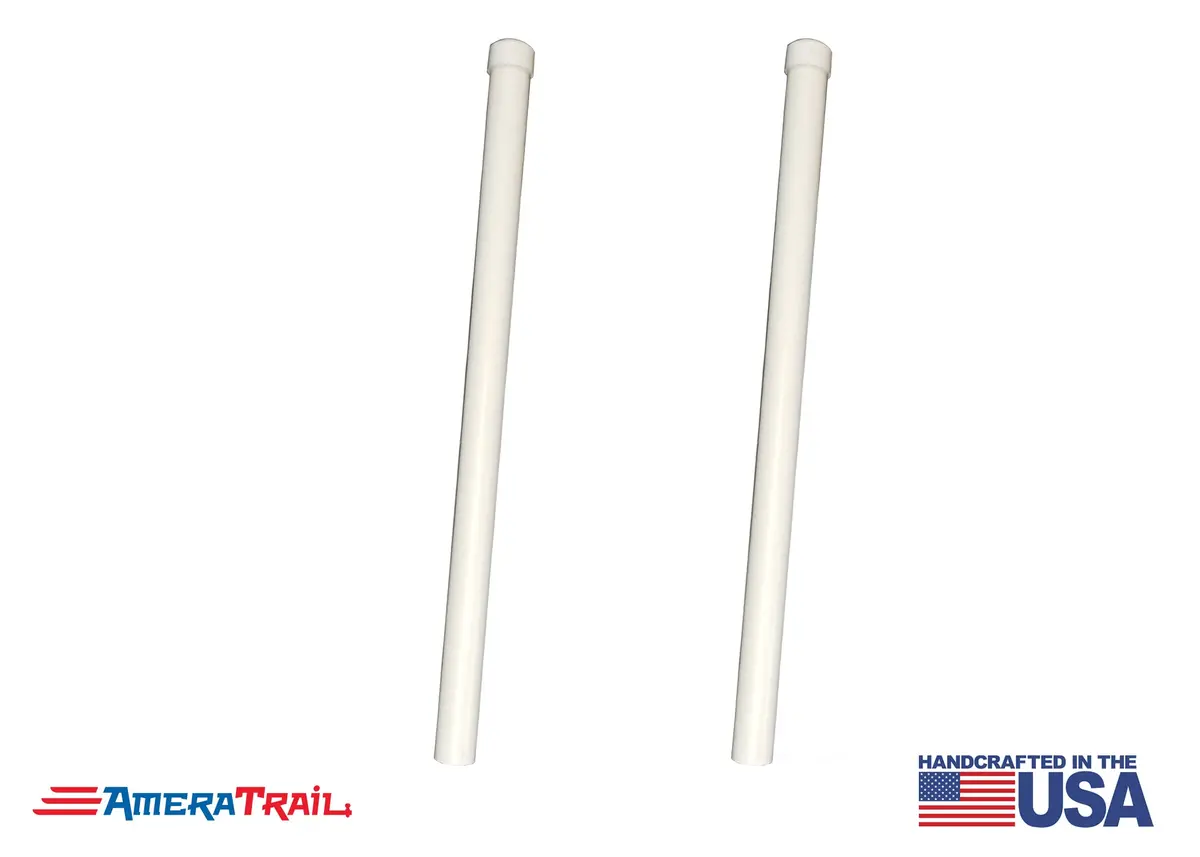 Pvc Poles For Boat Trailer Guidepost, 1 Pair, Fits 1.5 X 1.5" Galvanized Guideposts - Available In 40", 48", 60" 1