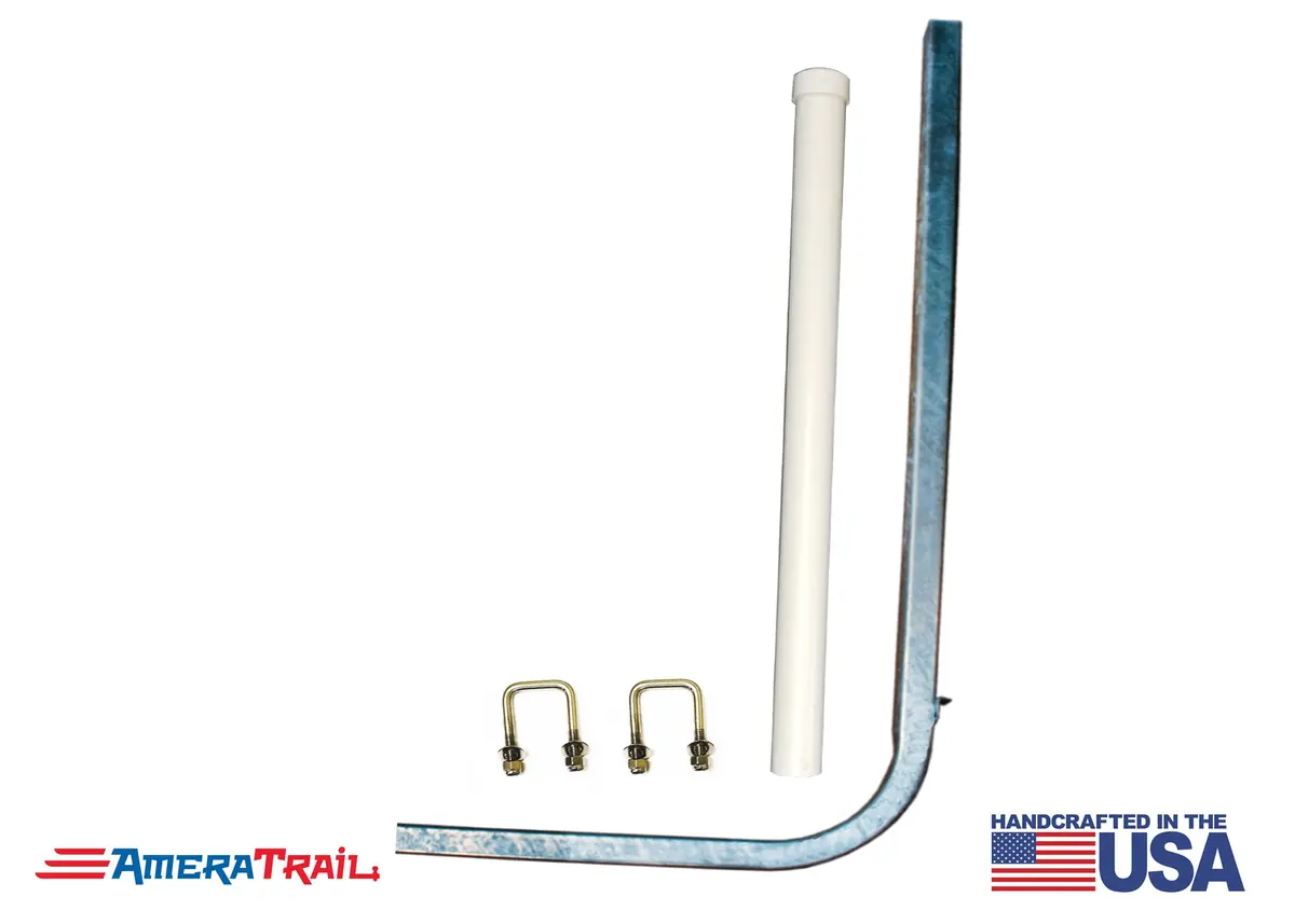 Guide Post Kit Includes 1 48" Galvanized Guide Post, 1 Pvc Pole, And Attaching U Bolts 1