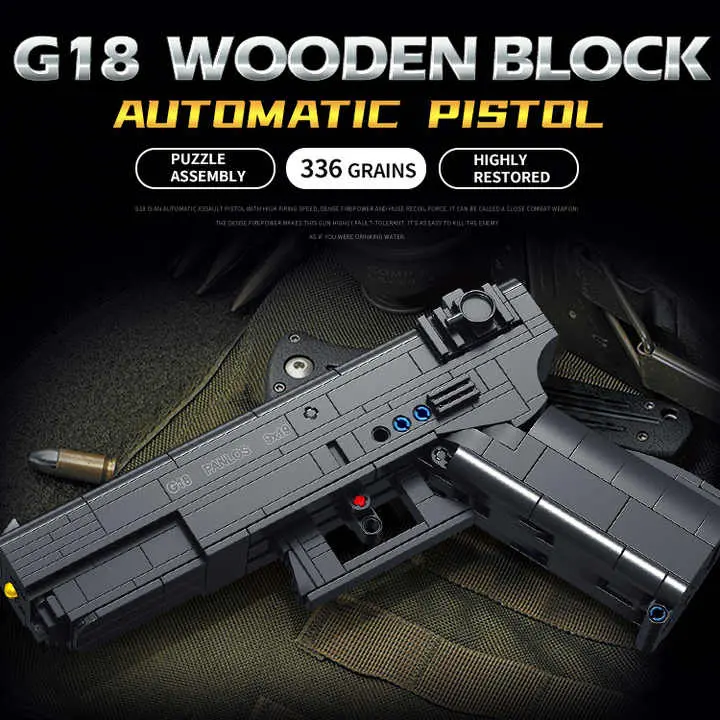 Panlos 670010 G18 Pistol Gun Brick 1