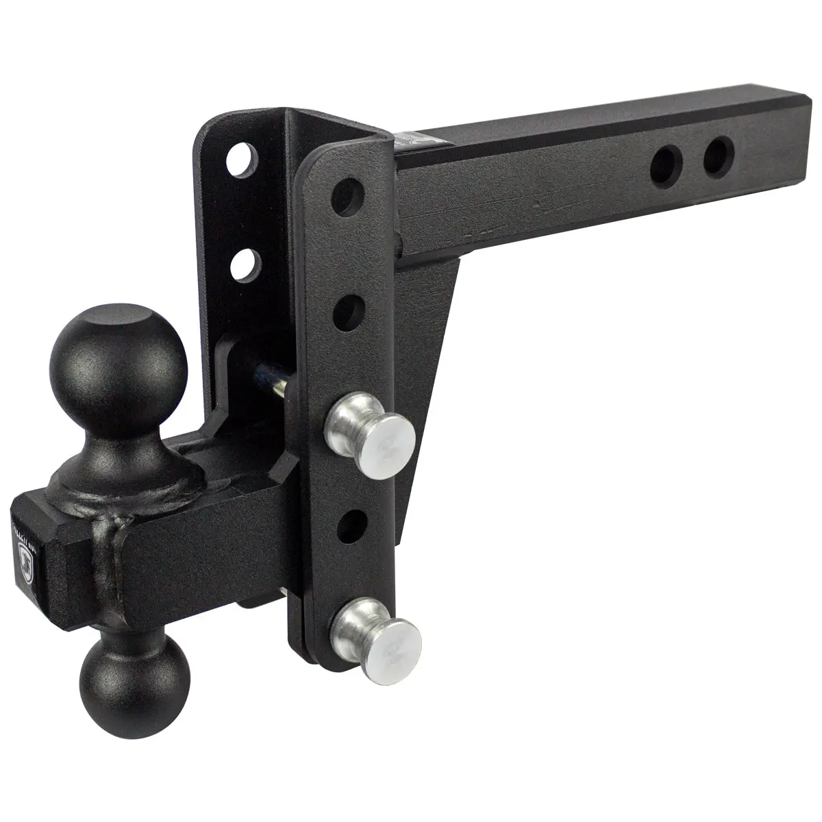 Heavy Duty 4” Drop/Rise Hitch 2" Box Steel Shank 1