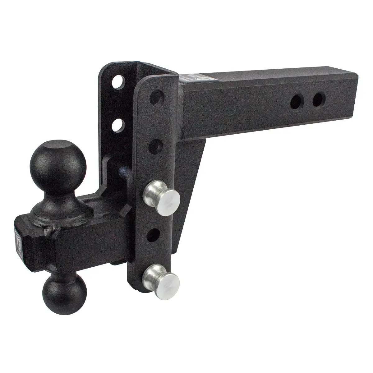 Bulletproof Heavy Duty 4” Drop/Rise Trailer Hitch 2.5" Box Steel Shank 1