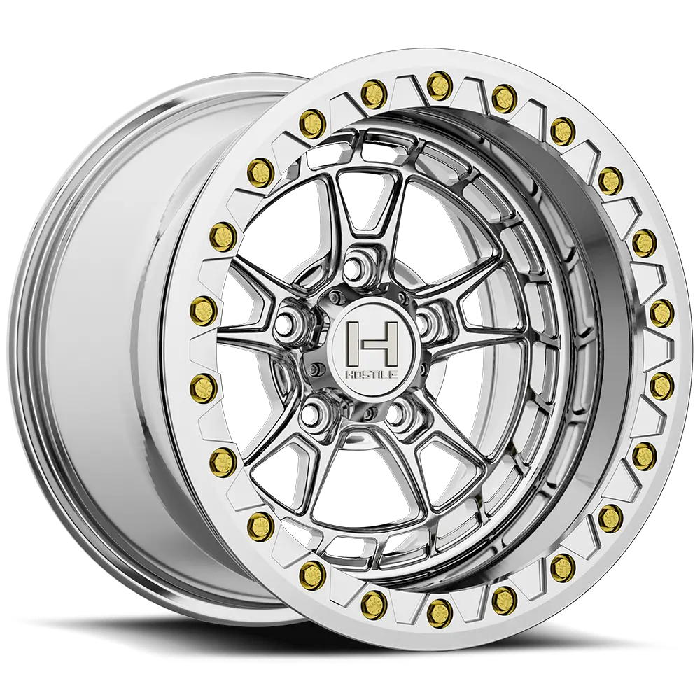 Hostile Rival Beadlock Polished Forged Wheel 1