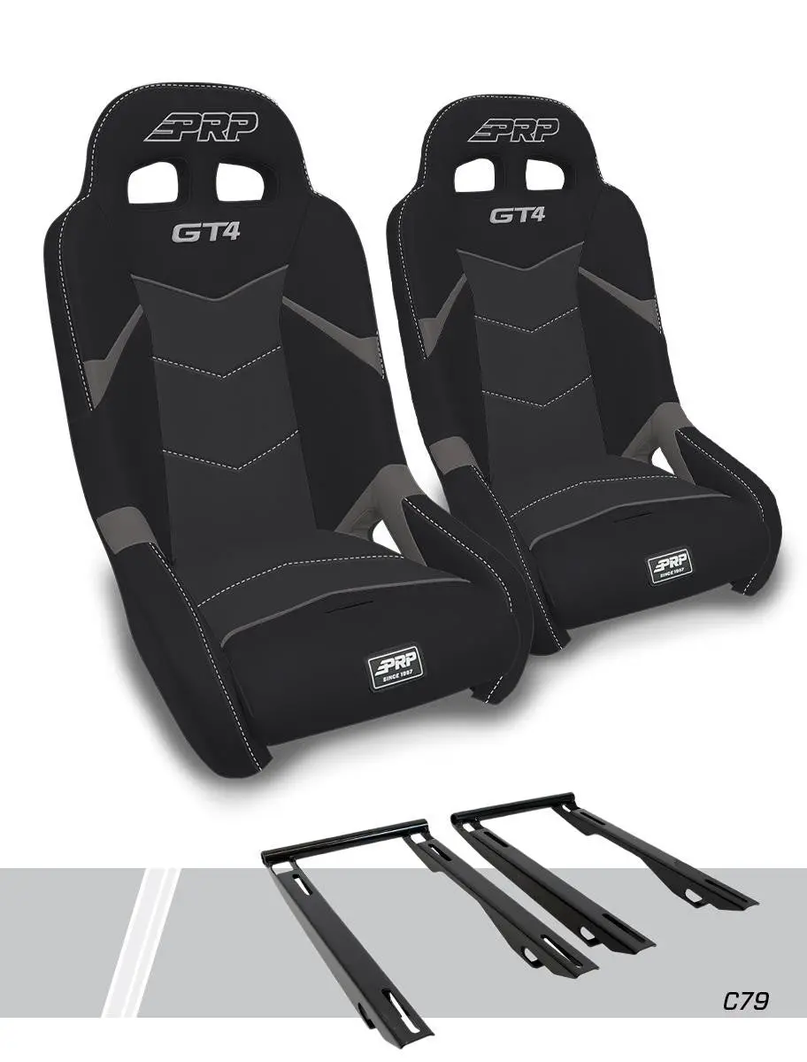 Prp Gt4 Suspension Seats Kit For Polaris Rzr Pro Xp, Pro R, Turbo R 1