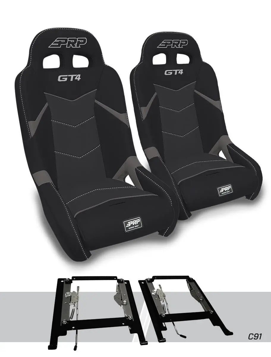 Prp Gt4 Suspension Seats & Slider Kit For Can-Am Maverick R, R Max (Front) 1