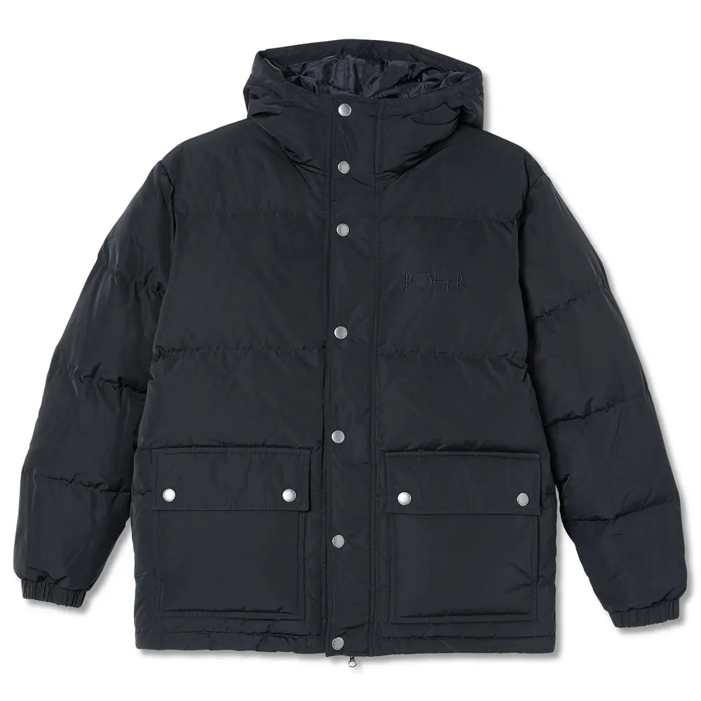 Polar Skate Co. Hood Puffer Black 1
