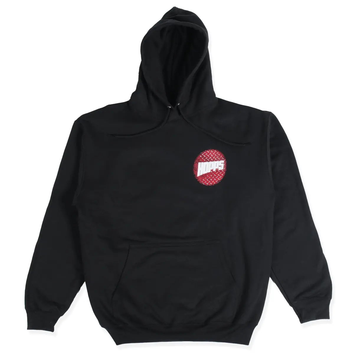Hopps Red Diamondplate Hoodie Black 1