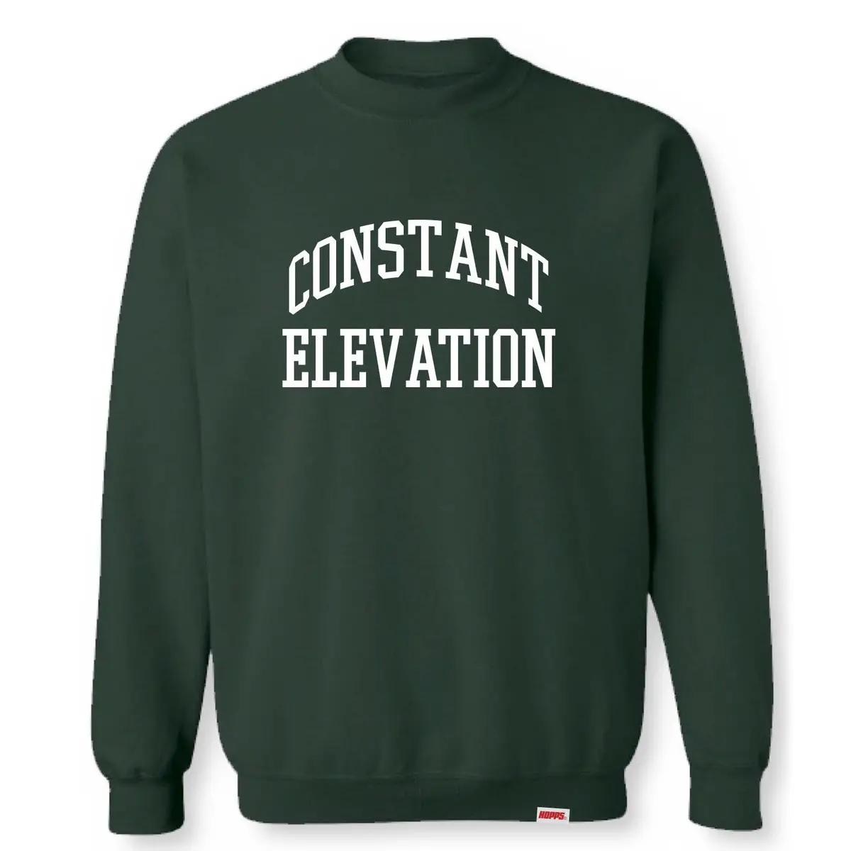 Hopps Constant Elevation Crewneck Sweatshirt Hunter Green 1