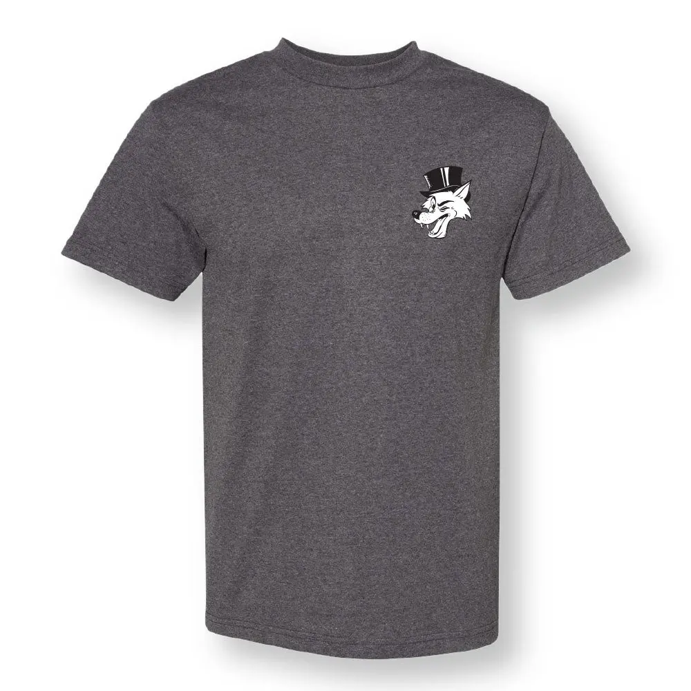Hopps Wolf Tee Charcoal Heather 1