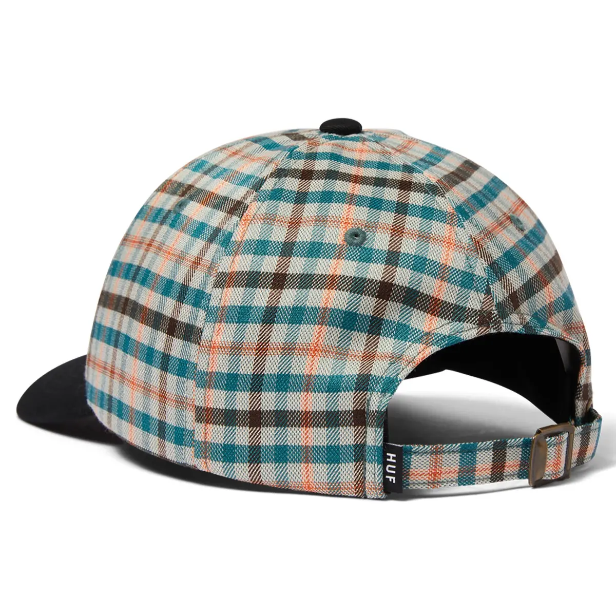 Huf Shadow Plaid 6 Panel Cv Hat Black 2
