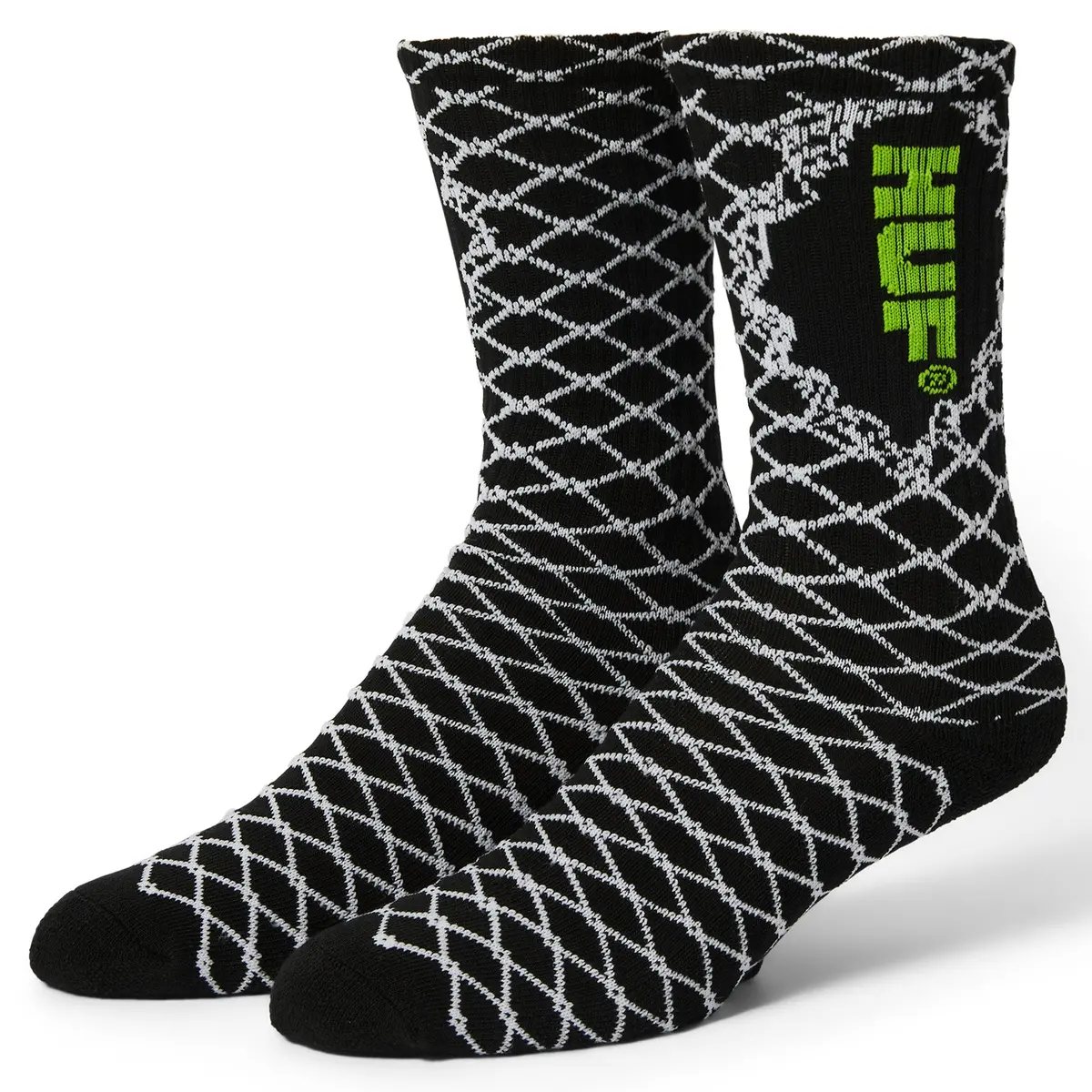 Huf Broken Fence Sock Black 1