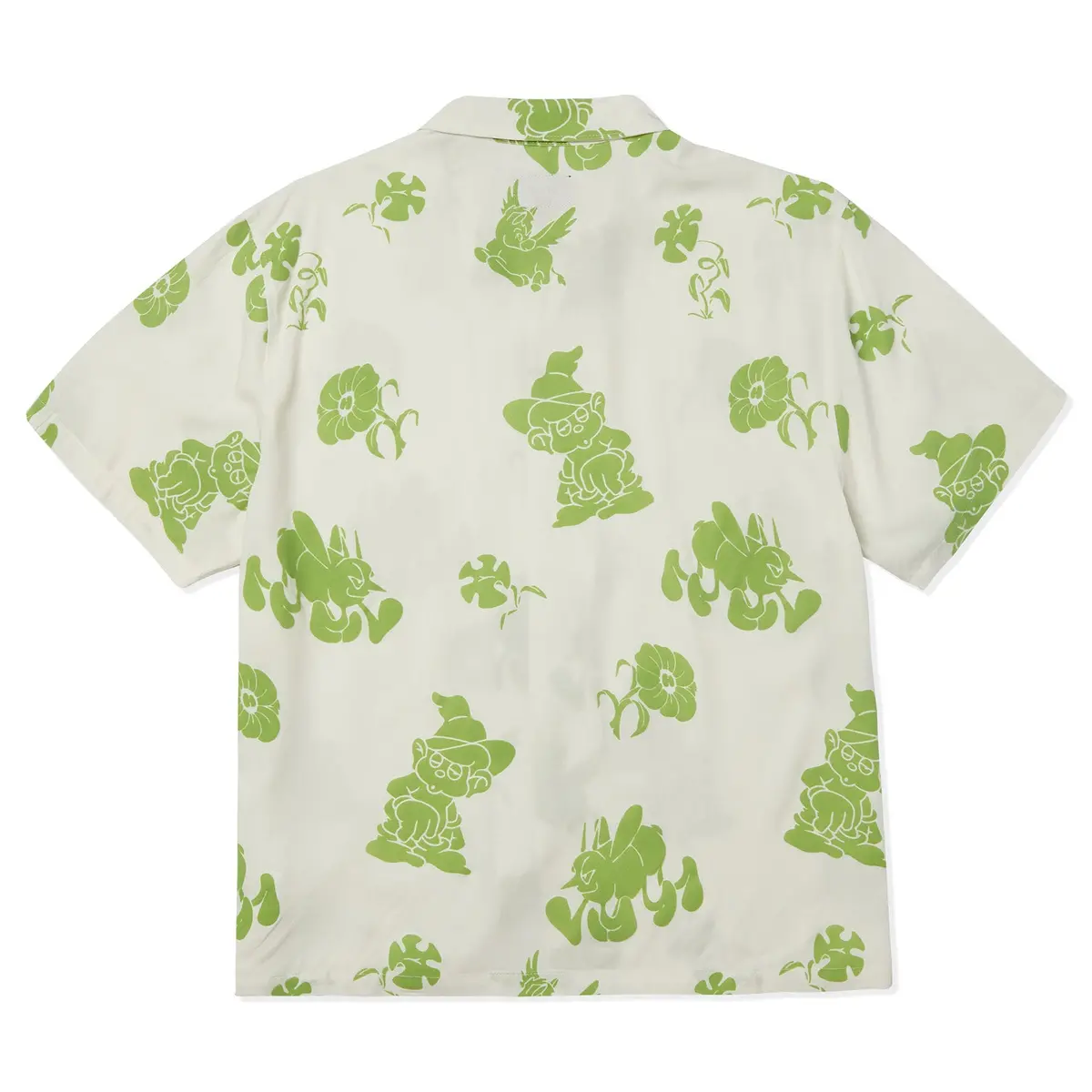 Huf Trip Flocked Resort Shirt White 2