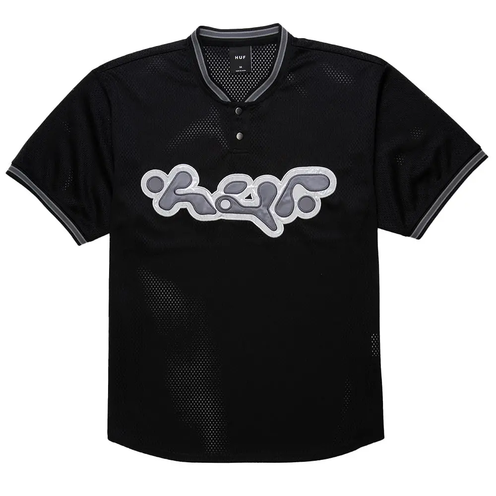 Huf Halftime Henley Jersey Black 1