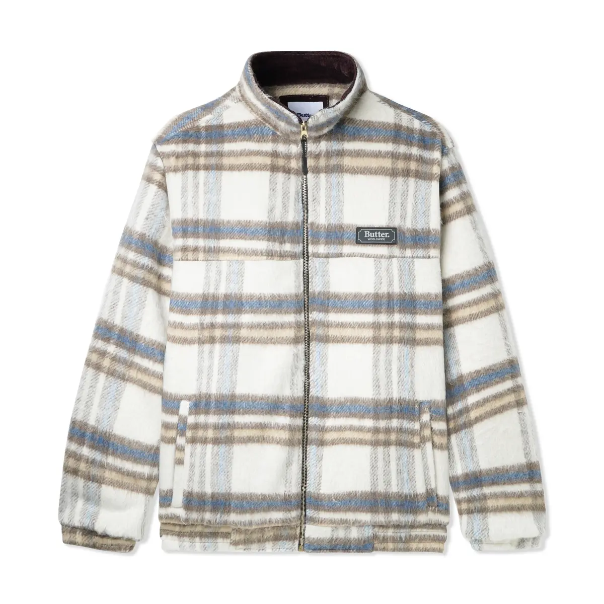Butter Goods Hairy Plaid Lodge Jacket Wheat 1