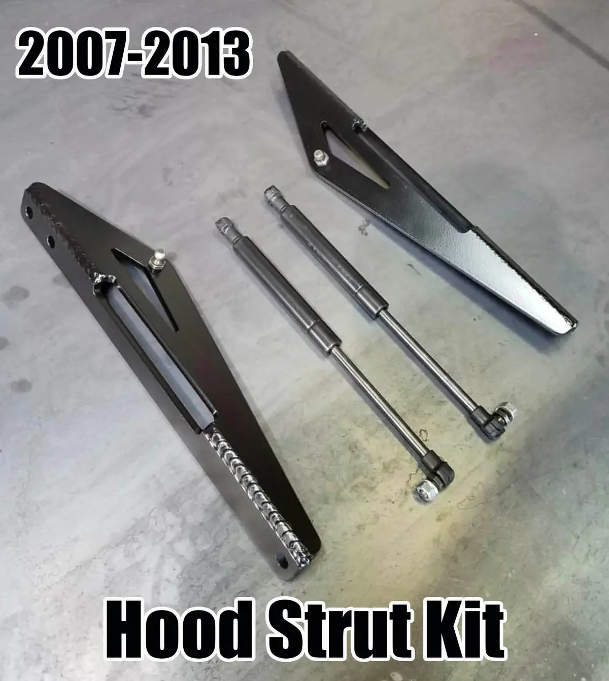 2007-2013 Hood Strut Kit, Silverado, Sierra, Bagged, Dropped, Trucks 1