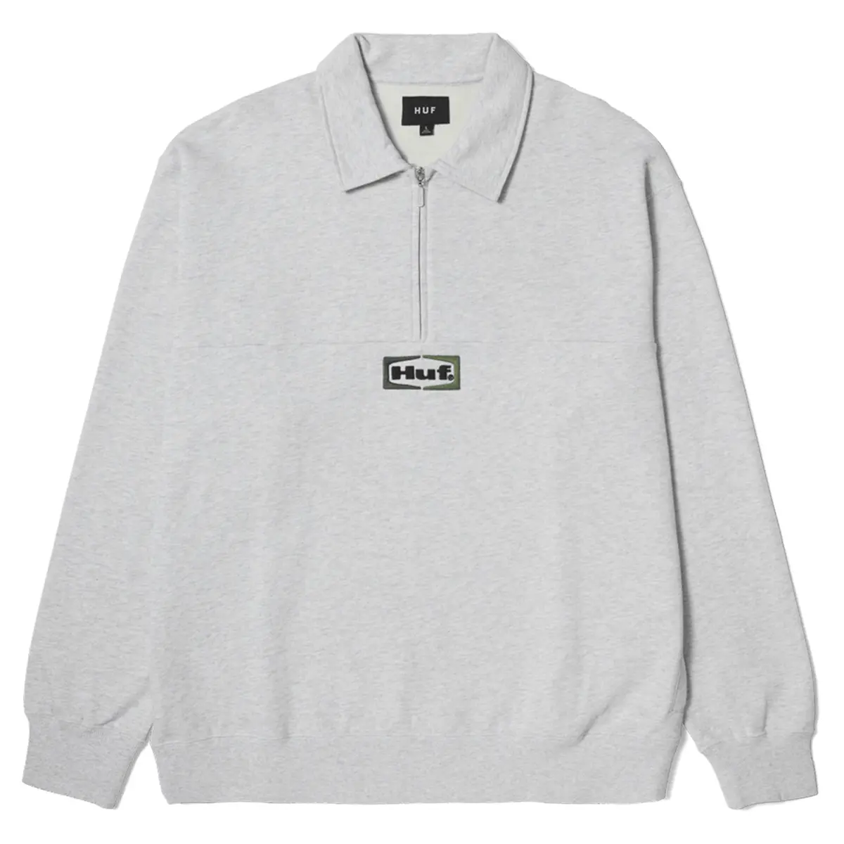 Huf Slate Quarter Zip Fleece Heather Grey 1