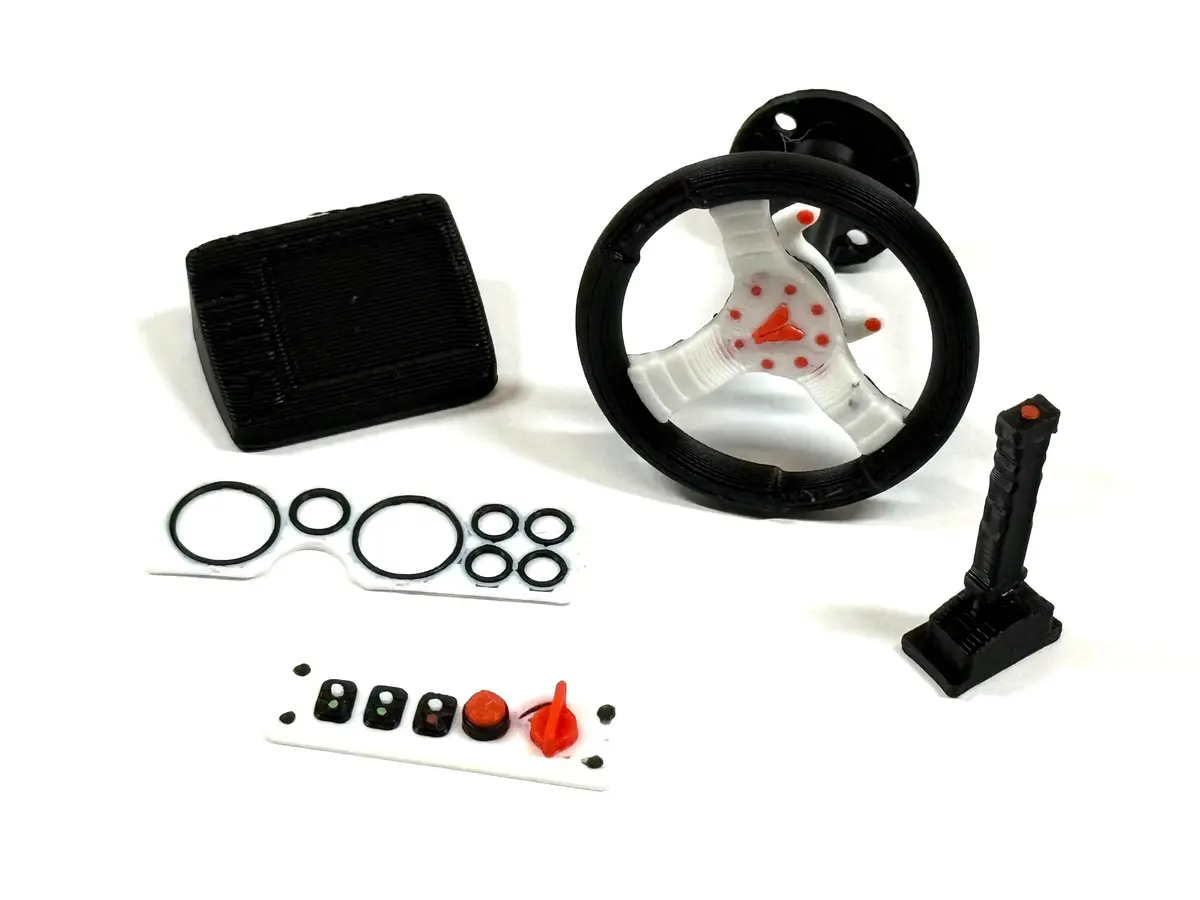 Knight Customs 3D Printed Scale Moon Buggy Interior Accessories (Colored) 1