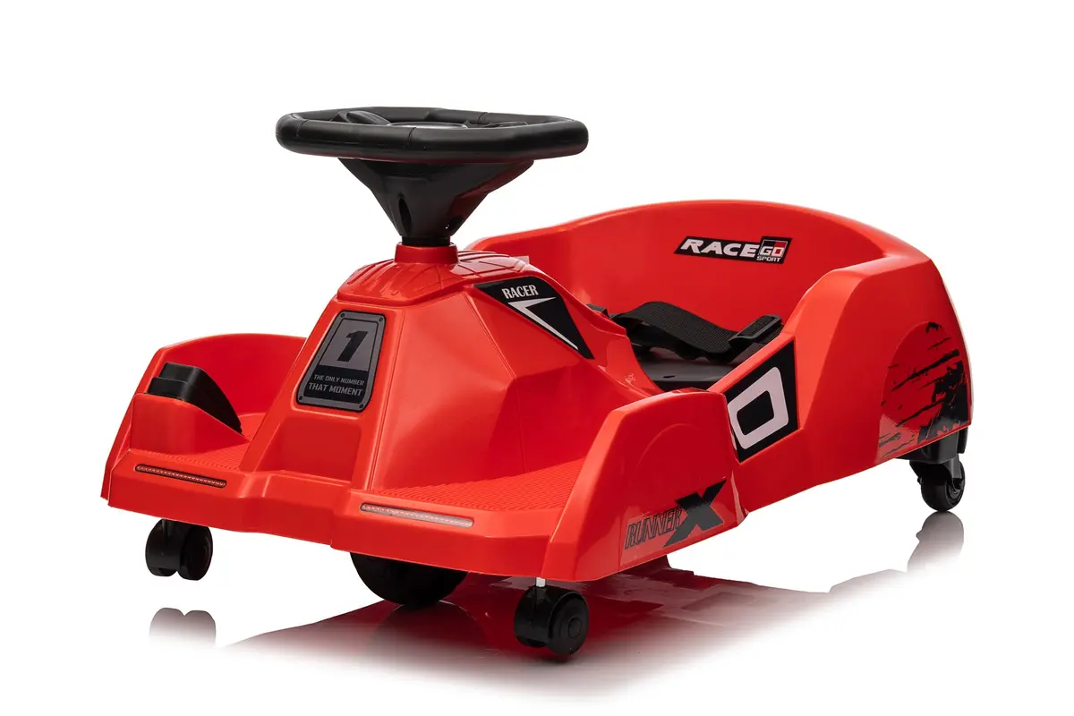 Zoom Racer Spin Cart 6V Electric Ride-On Toy For Kids – 360° Spinning Drift Car 1