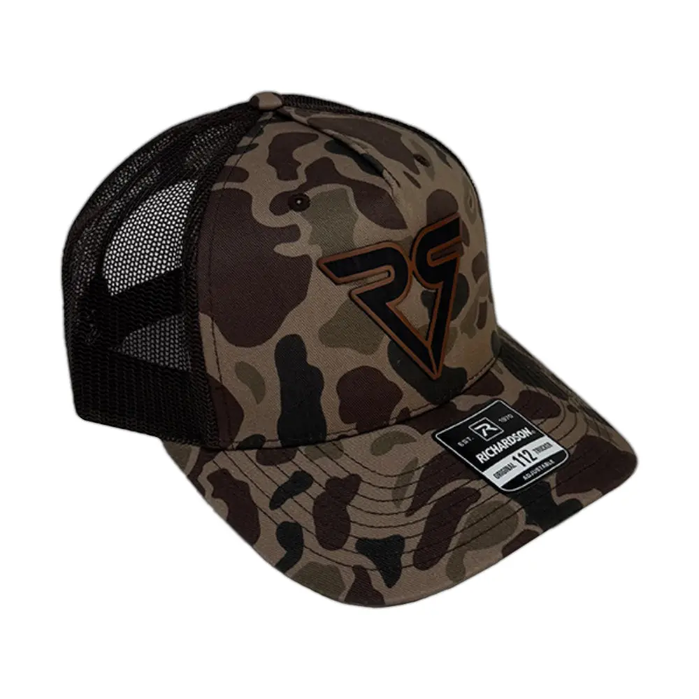 Vessel Leather Patch Logo Richardson 112 Camo 1